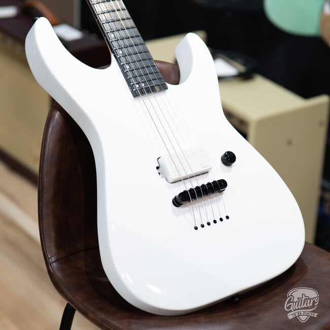 ESP E-II M-I NT Neck Thru Fishman Guitar w/ Case – Snow White (B-stock)