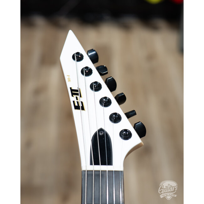 ESP E-II M-I NT Neck Thru Fishman Guitar w/ Case – Snow White (B-stock)
