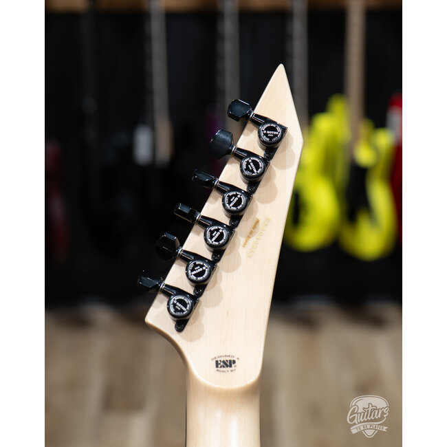 ESP E-II M-I NT Neck Thru Fishman Guitar w/ Case – Snow White (B-stock)