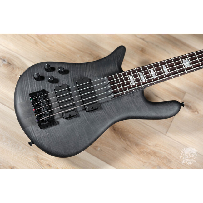 Spector Euro 5 LX 5-String Left-Handed Bass Guitar – Trans Black Stain Matte