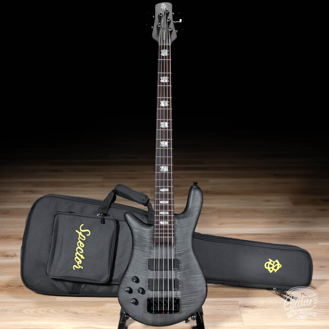 Spector Euro 5 LX 5-String Left-Handed Bass Guitar – Trans Black Stain Matte