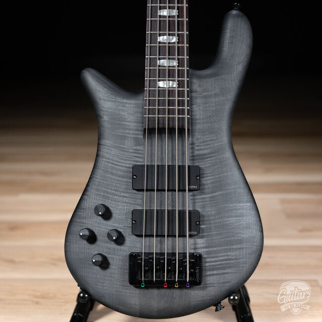 Spector Euro 5 LX 5-String Left-Handed Bass Guitar – Trans Black Stain Matte