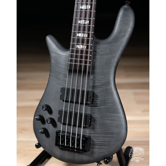 Spector Euro 5 LX 5-String Left-Handed Bass Guitar – Trans Black Stain Matte