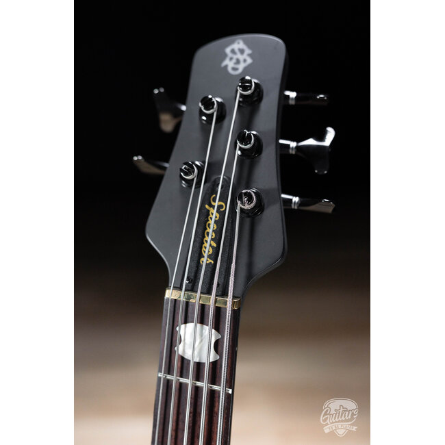 Spector Euro 5 LX 5-String Left-Handed Bass Guitar – Trans Black Stain Matte