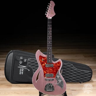 Novo Novo Custom Miris J Semi-Hollow w/ Fralin Alnico P-90s – Heather Mist