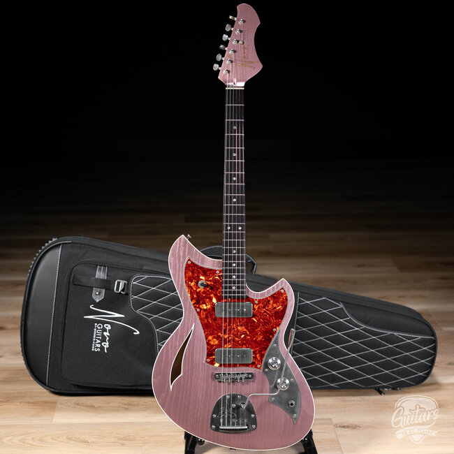 Novo Custom Miris J Semi-Hollow w/ Fralin Alnico P-90s – Heather Mist