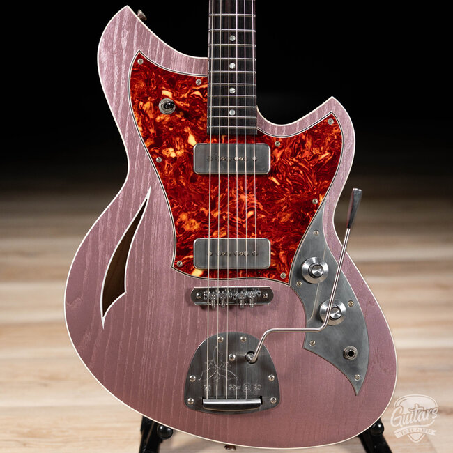 Novo Custom Miris J Semi-Hollow w/ Fralin Alnico P-90s – Heather Mist