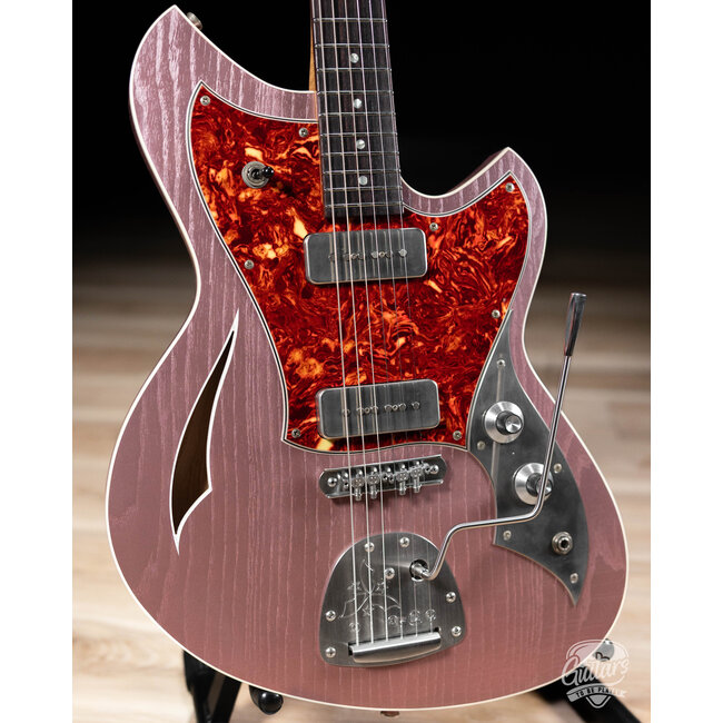 Novo Custom Miris J Semi-Hollow w/ Fralin Alnico P-90s – Heather Mist