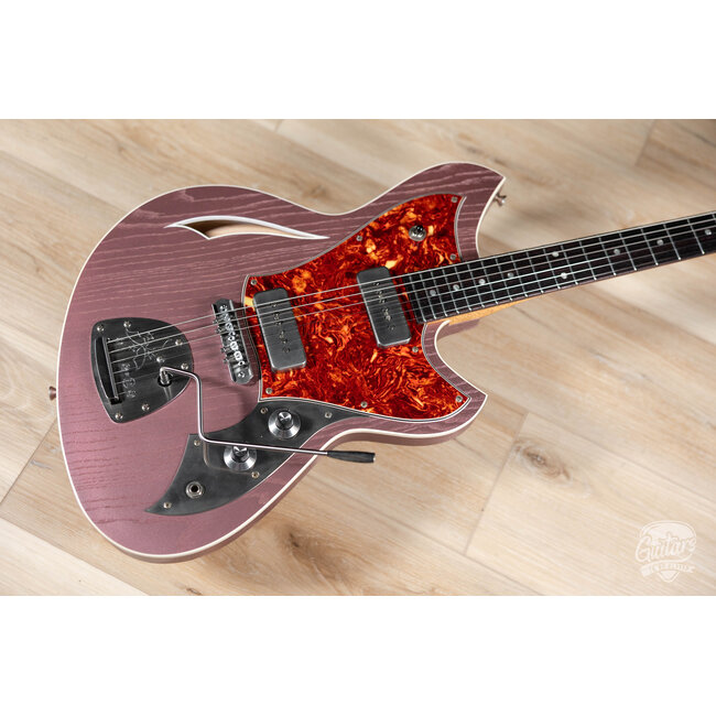 Novo Custom Miris J Semi-Hollow w/ Fralin Alnico P-90s – Heather Mist