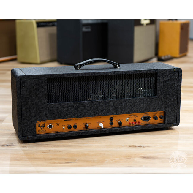 3rd Power Dragon DRGN 100 Custom Shop Amp Head w/ 4-Button FTSW – Black & Gold