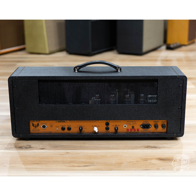 3rd Power Dragon DRGN 100 Custom Shop Amp Head w/ 4-Button FTSW – Black & Gold