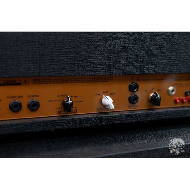 3rd Power Dragon DRGN 100 Custom Shop Amp Head w/ 4-Button FTSW – Black & Gold