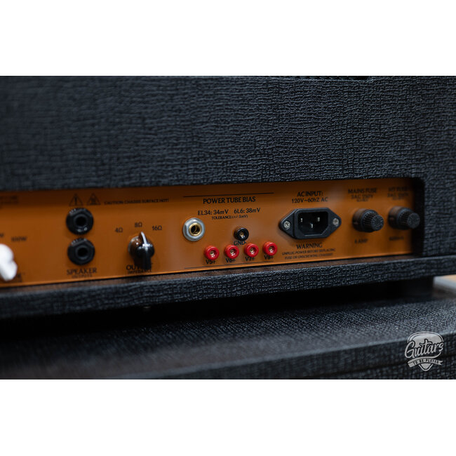 3rd Power Dragon DRGN 100 Custom Shop Amp Head w/ 4-Button FTSW – Black & Gold