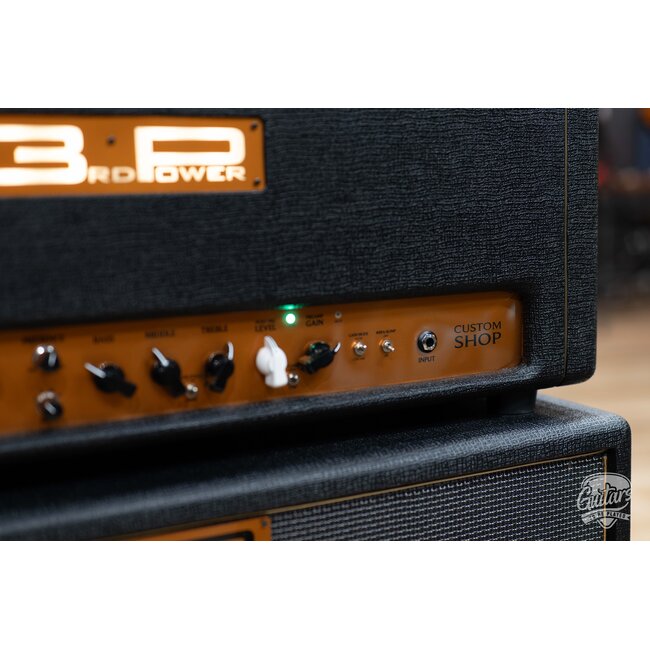 3rd Power Dragon DRGN 100 Custom Shop Amp Head w/ 4-Button FTSW – Black & Gold
