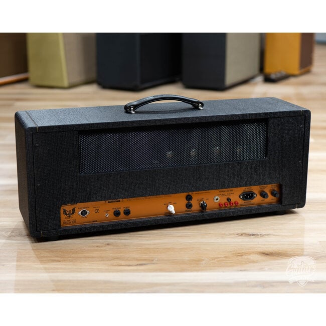 3rd Power Dragon Phantom DRGN 100 Amp Head w/ 4-Button FTSW – Black & Gold