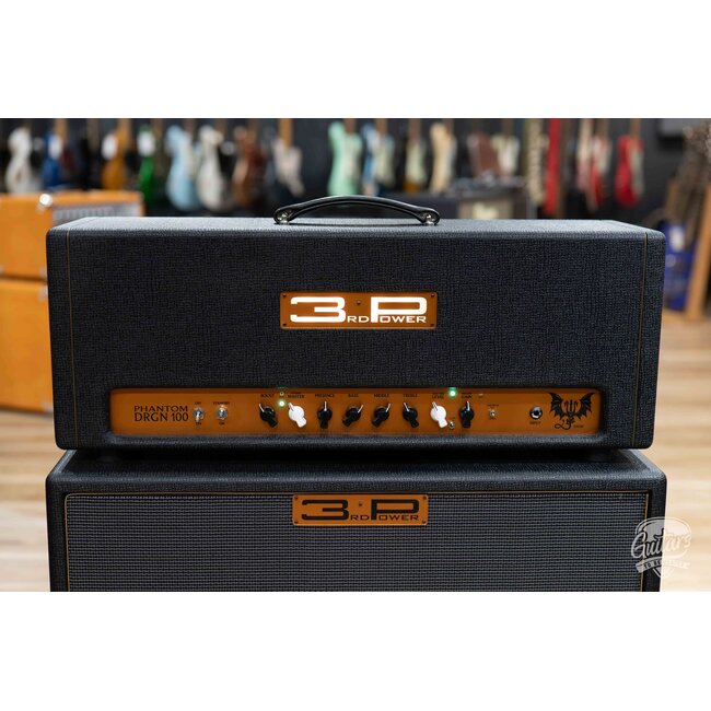 3rd Power Dragon Phantom DRGN 100 Amp Head & 212 Cab – Black & Gold