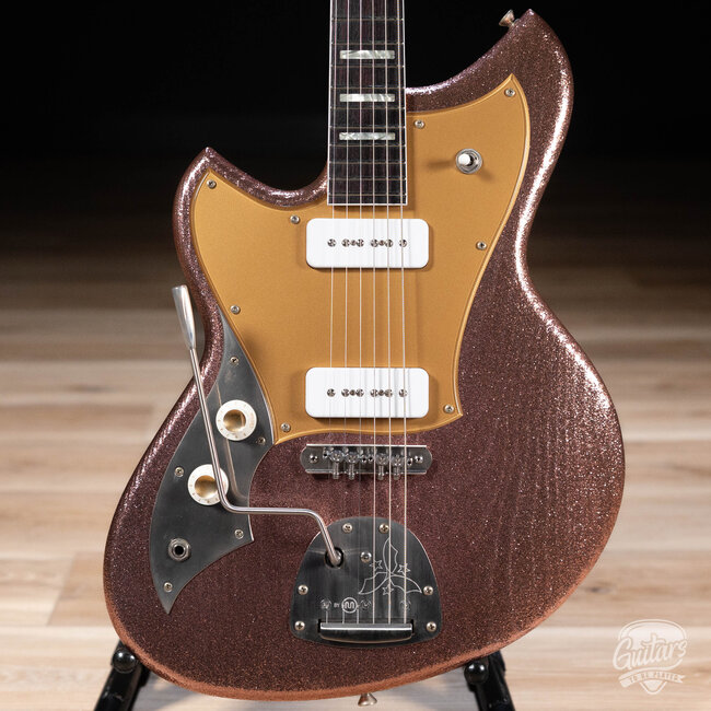 Novo Custom Serus J Left-Handed Guitar w/ Fralin P-90s – Burgundy Sparkle