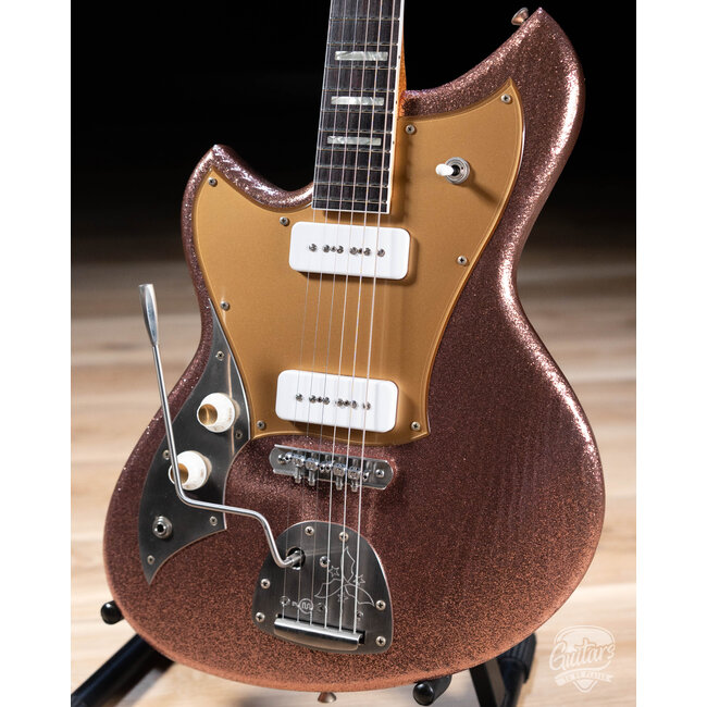 Novo Custom Serus J Left-Handed Guitar w/ Fralin P-90s – Burgundy Sparkle