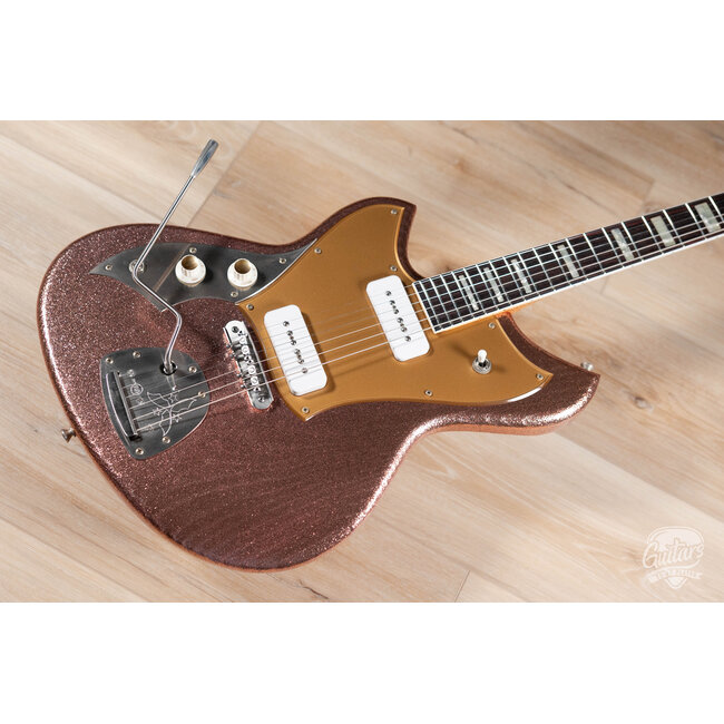 Novo Custom Serus J Left-Handed Guitar w/ Fralin P-90s – Burgundy Sparkle