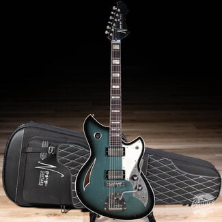 Novo Novo Dealer Limited Miris JHH Maple Top Semi-Hollow Guitar – Pelham Burst