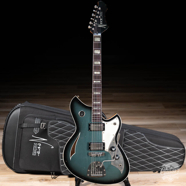 Novo Dealer Limited Miris JHH Maple Top Semi-Hollow Guitar – Pelham Burst