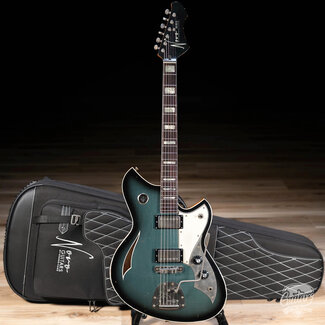 Novo Novo Dealer Limited Miris JHH Maple Top Semi-Hollow Guitar – Pelham Burst