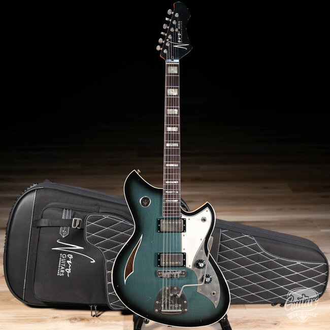 Novo Dealer Limited Miris JHH Maple Top Semi-Hollow Guitar – Pelham Burst