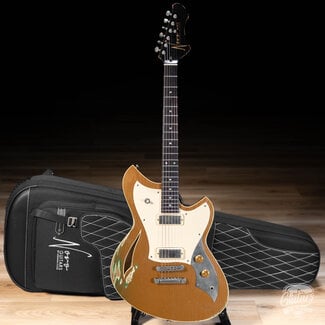 Novo Novo Custom Miris P2 w/ 24.75" Scale & Lollar Firebirds – Gold Top