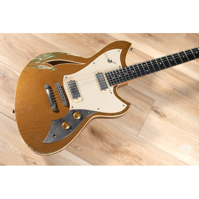 Novo Custom Miris P2 w/ 24.75" Scale & Lollar Firebirds – Gold Top