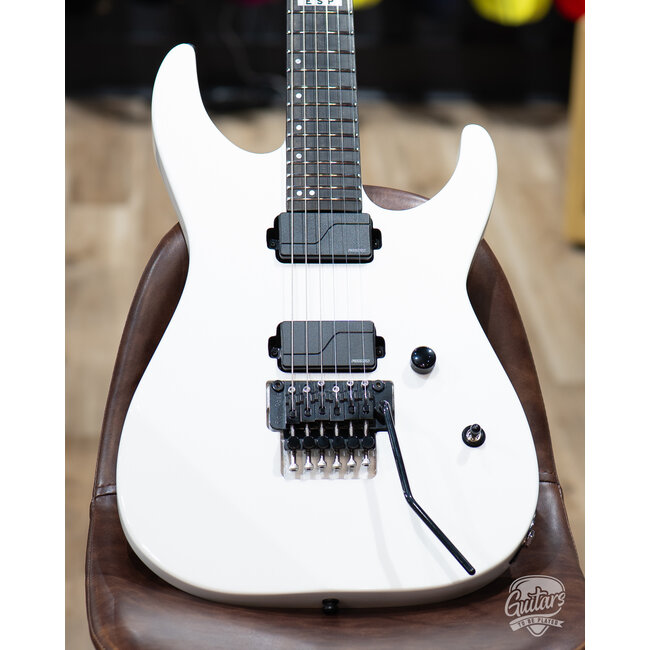 ESP E-II M-II Fishman Fluence Floyd Rose Guitar w/ Case – Snow White (B-stock)
