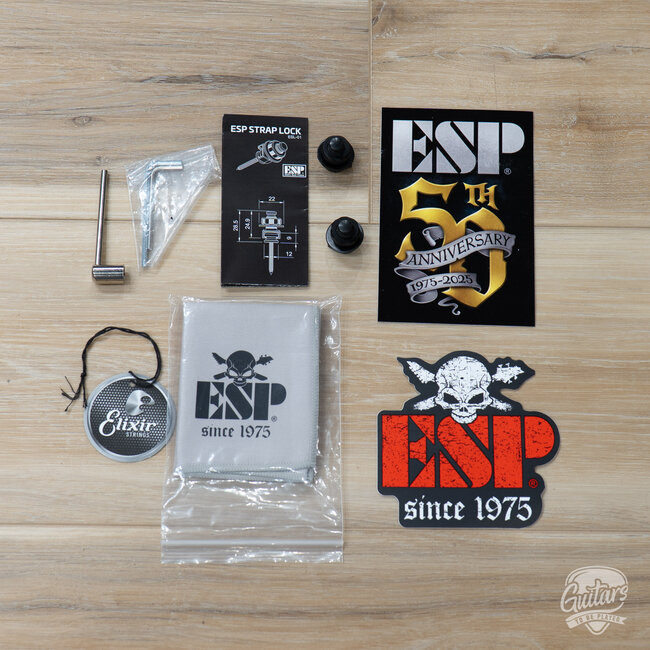 ESP E-II M-II Fishman Fluence Floyd Rose Guitar w/ Case – Snow White (B-stock)