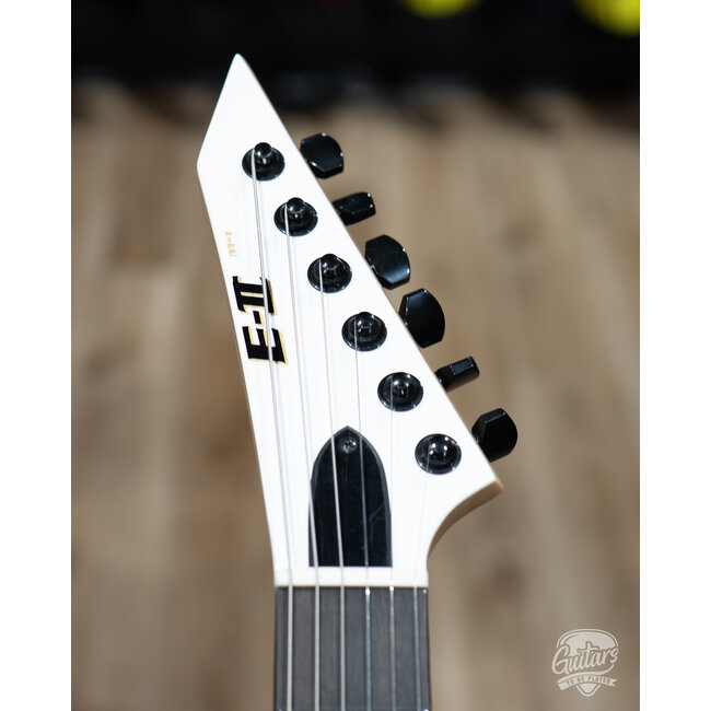 ESP E-II M-I NT Neck Thru Fishman Guitar w/ Case – Snow White (B-stock)