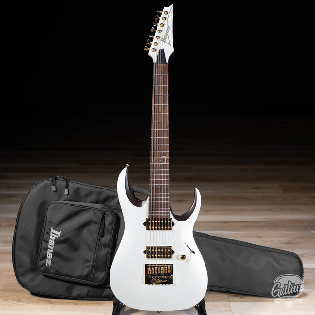 Ibanez K7YANG Head Korn Signature 7-String Guitar w/Bag – Matte White
