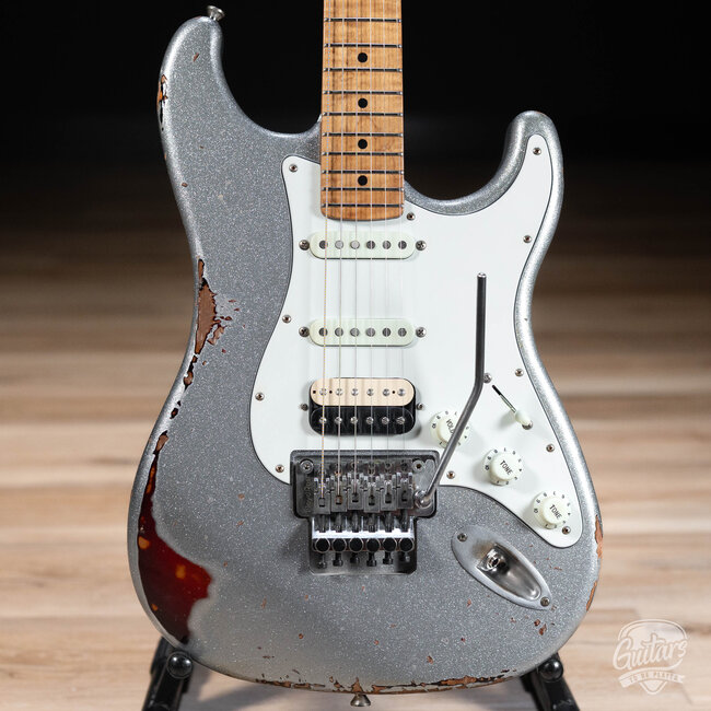 LsL Instruments Saticoy 22 HSS Floyd Rose Guitar – Ice Blue Sparkle over 3TSB