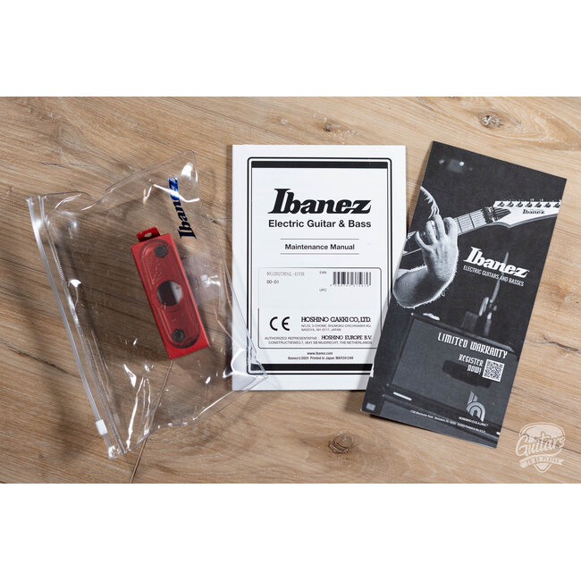 Ibanez RG2027RXL Prestige 7-String 27” Scale Guitar w/ Case – Dark Tide Blue