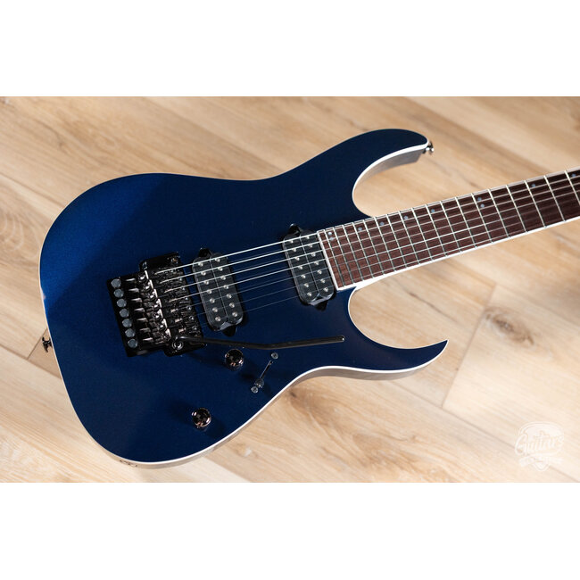 Ibanez RG2027RXL Prestige 7-String 27” Scale Guitar w/ Case – Dark Tide Blue