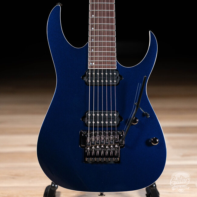 Ibanez RG2027RXL Prestige 7-String 27” Scale Guitar w/ Case – Dark Tide Blue