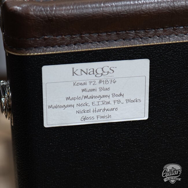 2023 Knaggs Kenai P2 Lollar P-90's w/ Case – Miami Blue