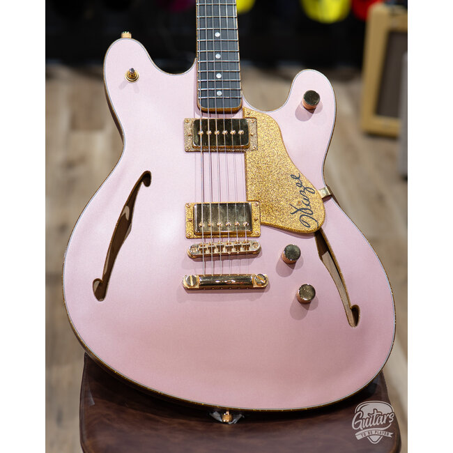 2020 Bilt Volaré Semi-Hollow Guitar w/ Case – "Hollywood Hills" Satin Burgundy Mist