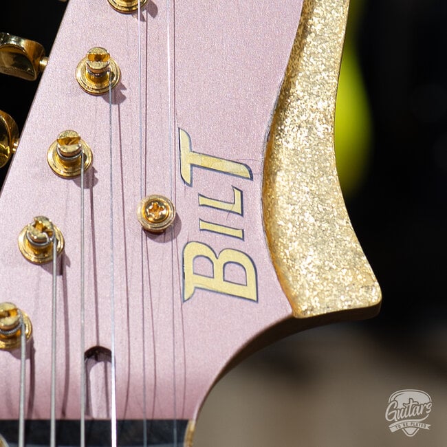 2020 Bilt Volaré Semi-Hollow Guitar w/ Case – "Hollywood Hills" Satin Burgundy Mist