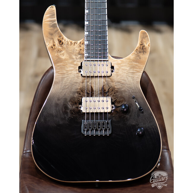 ESP E-II M-II HT Neck Thru Guitar w/ Case – Black Natural Fade (B-stock)