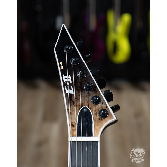 ESP E-II M-II HT Neck Thru Guitar w/ Case – Black Natural Fade (B-stock)