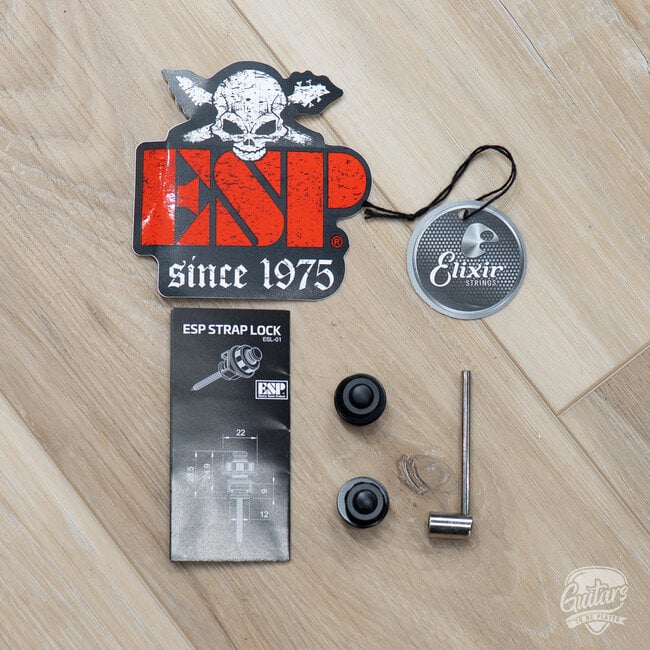 ESP E-II M-II HT Neck Thru Guitar w/ Case – Black Natural Fade (B-stock)