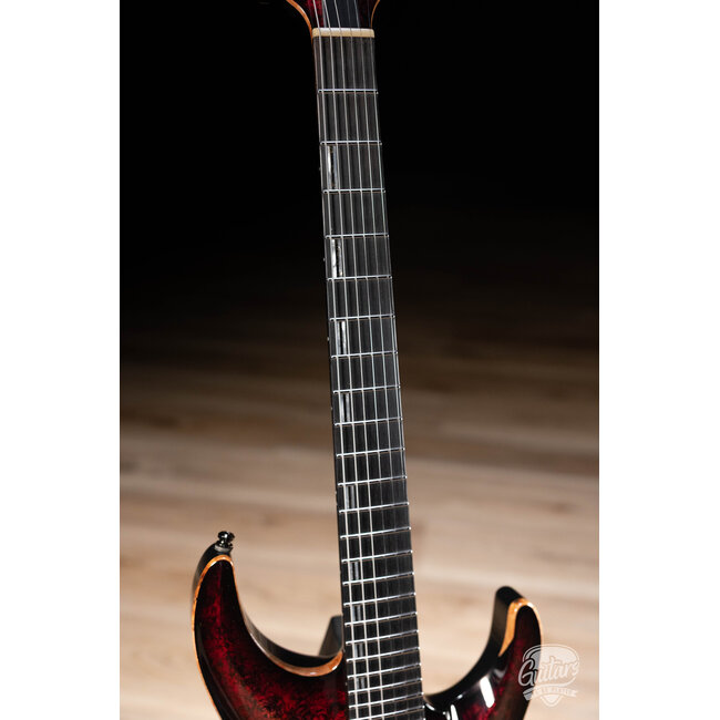 ESP Horizon NT CTM Burled Maple Top Guitar w/ Case – See Thru Red Burst
