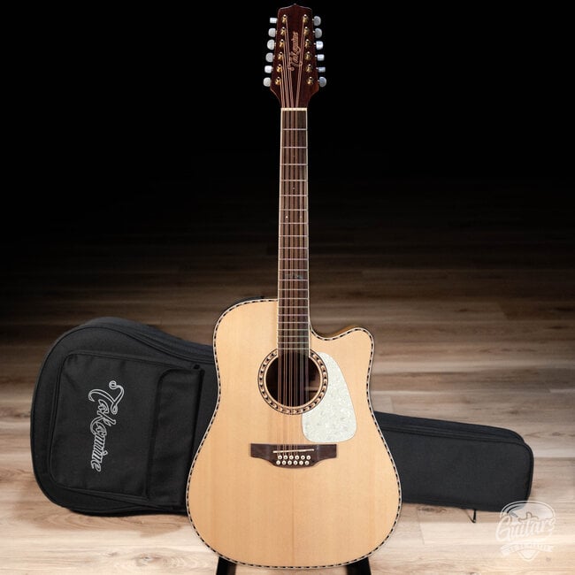 Takamine GD74CE-12U Unison 12-String Dreadnought Guitar w/ Gigbag – Natural