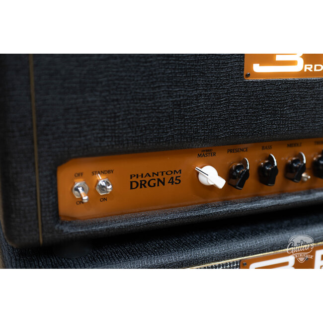 3rd Power Dragon Phantom DRGN 45 Amp Head w/ Single Button FTSW – Black & Gold