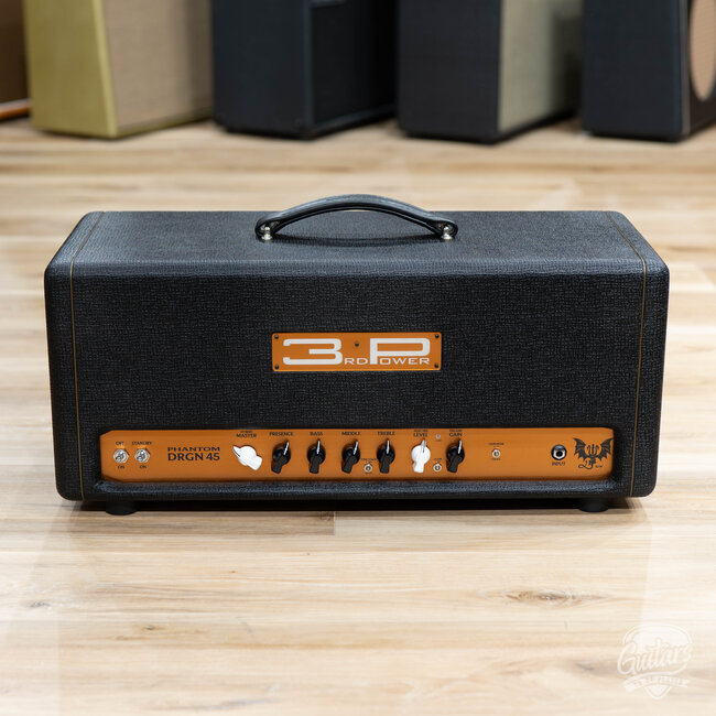 3rd Power Dragon Phantom DRGN 45 Amp Head w/ Single Button FTSW – Black & Gold