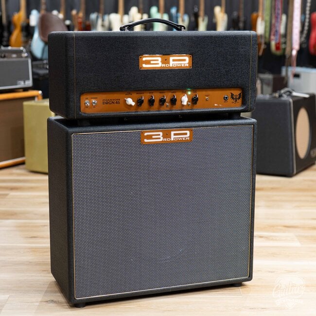 3rd Power Dragon Phantom DRGN 45 Amp Head & 112 Cab – Black & Gold