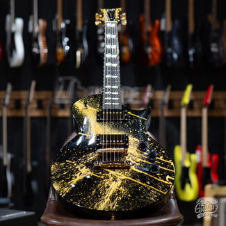 ESP Guitars 2022 ESP USA Eclipse Guitar Full Thickness w/ Duncans – Gold Splatter