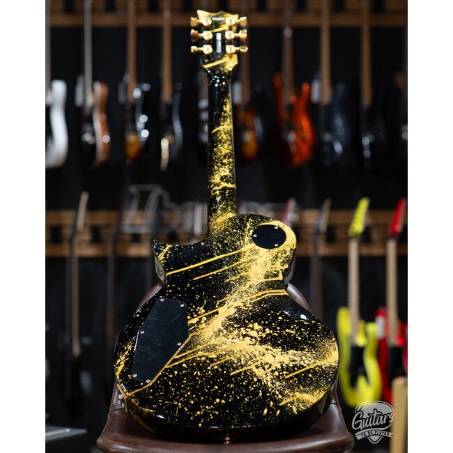 2022 ESP USA Eclipse Guitar Full Thickness w/ Duncans – Gold Splatter
